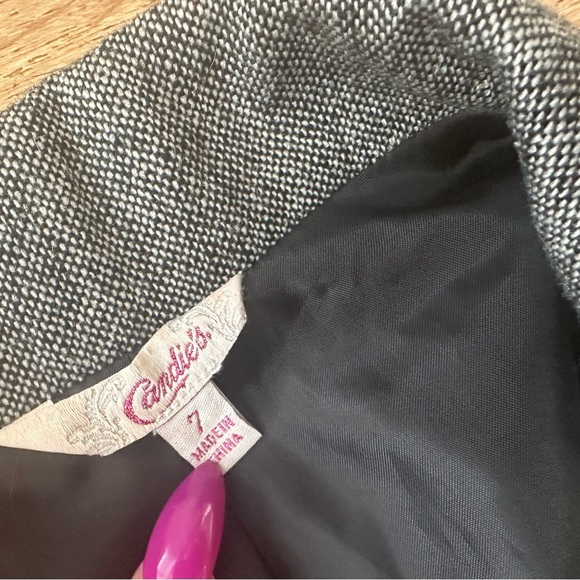 Women's Gray Short Sleeve Blazer - Picture 2 of 3